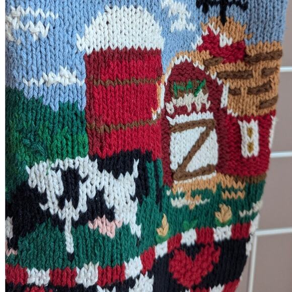 90s Farm Scene Sweater Vest - Picture 3 of 8